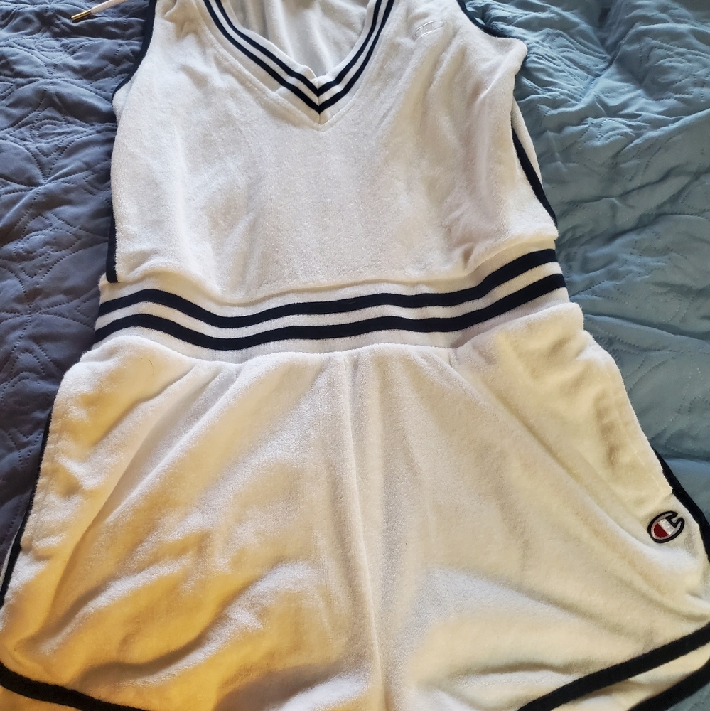 Champion shorts rompers with hood